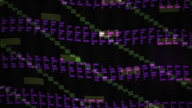 Genetic Code Binary Data Visualization. video