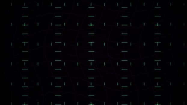 digitaal code achtergrond met cirkel. video