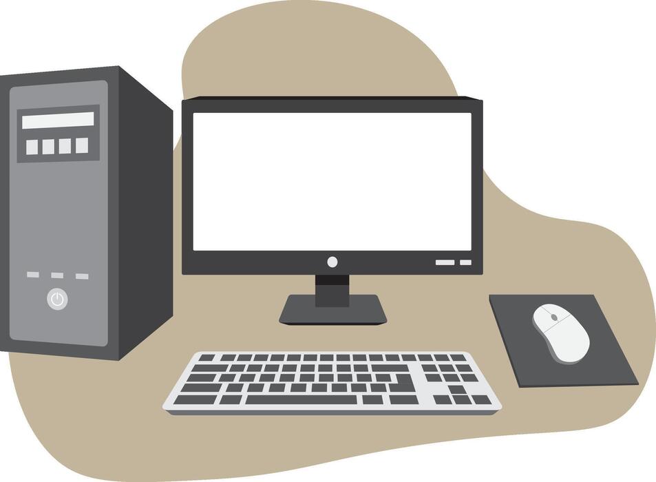 Pc Setup Vector Art, Icons, and Graphics for Free Download