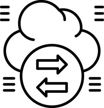 nube sincronizar automático nube sincronizar archivo sincronización Servicio vector