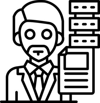 Database Secure Database Information Storage Management Solution vector