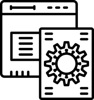 Server Secure Server Data Processing Technology Platform vector