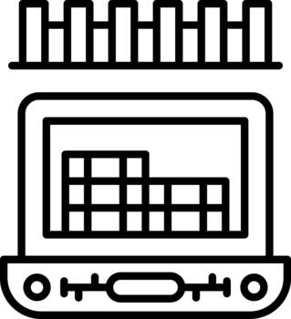 gráfico negocio gráfico datos actuación visualización herramienta vector