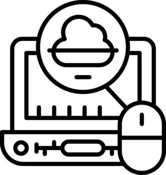 Cloud Secure Cloud Data Storage Technology Platform vector
