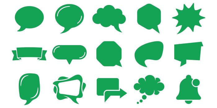 speech bubbles set vector