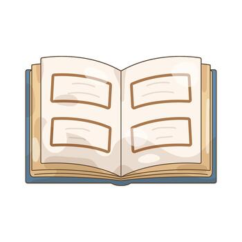 Open Study Book vector
