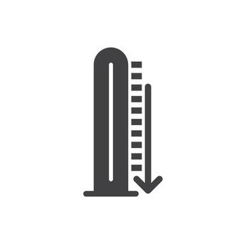 Temperature Decrease Icon Symbol vector