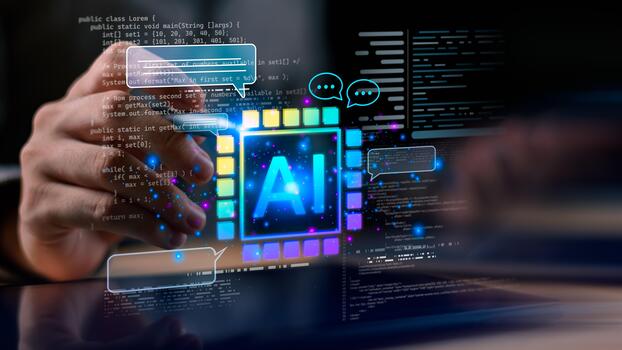 software ingeniero desarrolla alimentado por ai aplicaciones con inteligente código asistencia, máquina aprendizaje automatización, neural informática, programación flujo de trabajo mejoramiento, algoritmo análisis foto