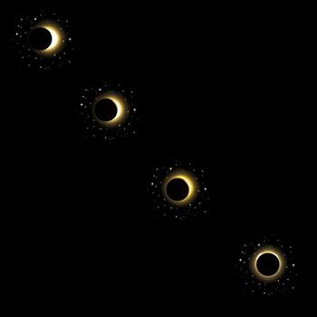 luminoso eclipse conjunto vector