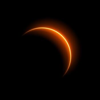 radiante eclipse borde vector