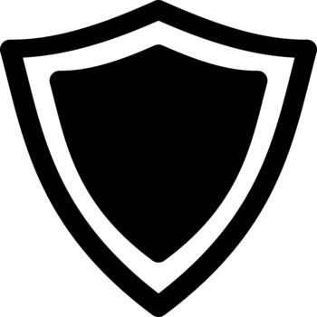 proteger sólido línea icono vector