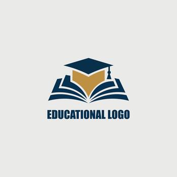 educativo logo modelo vector