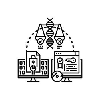 Freely licensed code managing open source software development vector