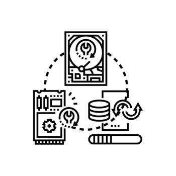 Saved data files restoring system computing storage vector