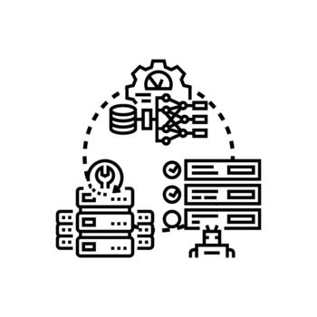 System parameters configuration and data processing concept vector