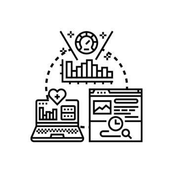 personalizado estudiar actuación tablero datos análisis proceso vector