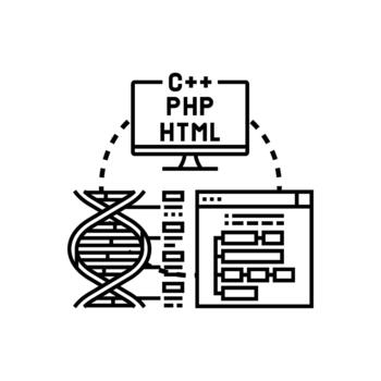 colaborativo código ascendencia visualización creando programa desarrollo vector