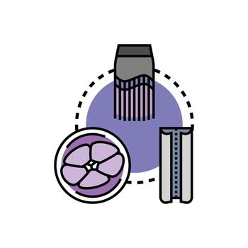 estampado antecedentes icono representando varios diseño elementos vector
