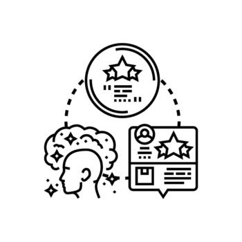 Client feedback loop process improvement concept vector