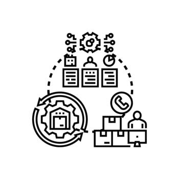 apilar establecido inventario fluir optimizando logística proceso vector