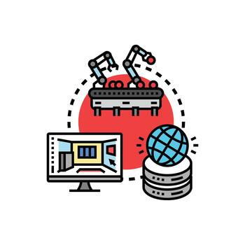 espacial informática creando 3d virtual ambientes y datos Procesando vector