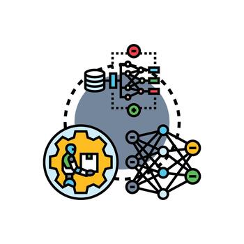 Ai model retraining engineering process future technology development vector