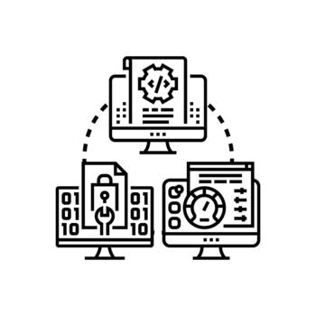 Free software source code archive sharing development system vector