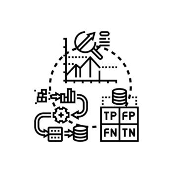 Data preparation processing for machine learning model development vector
