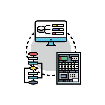 controlar panel selección proceso para datos administración vector