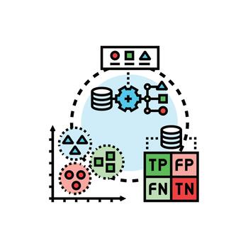 Label free learning database processing data analysis concept vector
