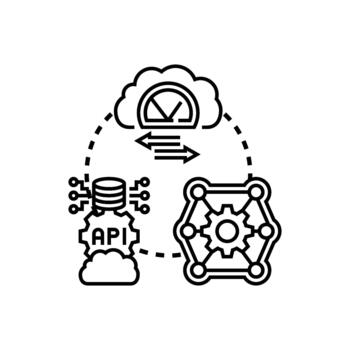 Internet protocol software layer connecting data technology system vector