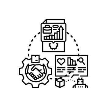Quality management analytics framework implementing data driven solutions vector