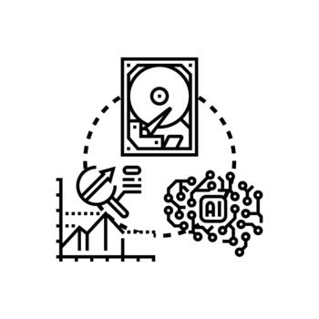 Intelligent data warehouse processing big data analytics vector