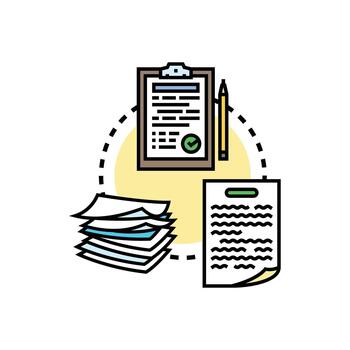 Document drafting process for approval workflow vector