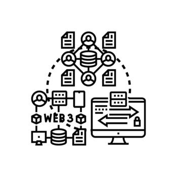 Application layer protocol connecting web 3 network data vector