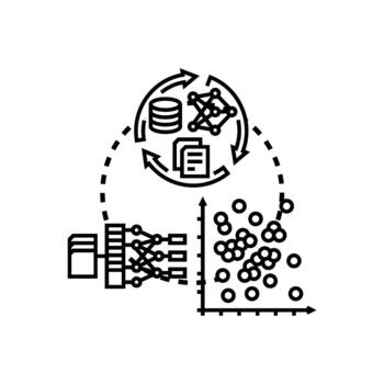 Machine learning inference process using data analysis vector