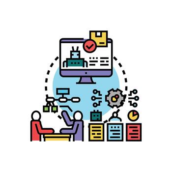 flujo de trabajo mejoramiento implementar automatización y robótico proceso vector