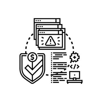 Application protection and secure software development process vector