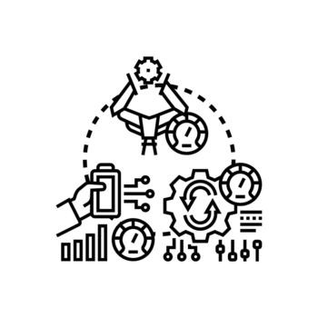Efficiency focused engineering process optimization development vector