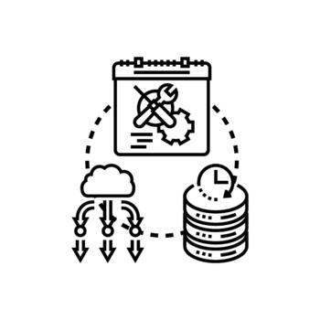 Efficient resource use optimizing data management process vector