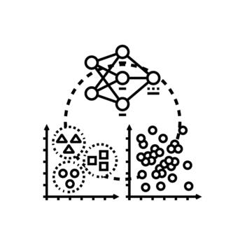 Educating machine learning models for data analysis vector