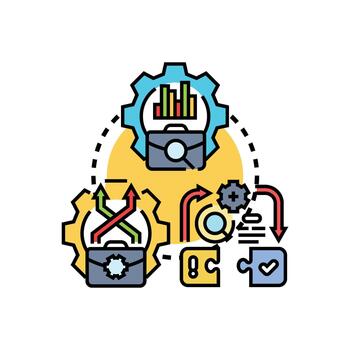 Business process workflow system development optimization vector