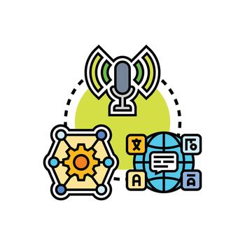 Multilingual user interface support concept developing vector