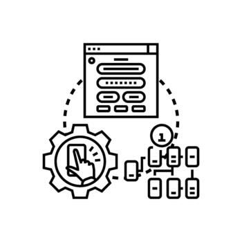 Web ui directive structuring user interface elements vector