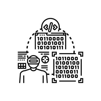 Future coding language development using virtual technology vector