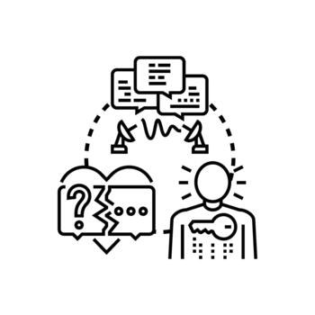 Communication link problem solving and solution finding vector