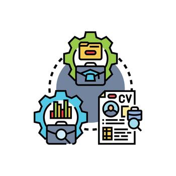 devops despliegue flujo de trabajo motor ciclo automatización concepto vector
