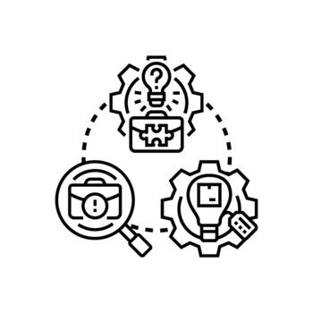 Software development challenges managing coding project development process vector