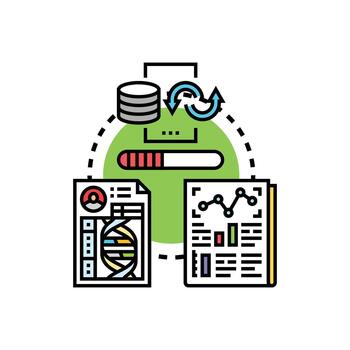 Sample data processing for analysis and reporting vector