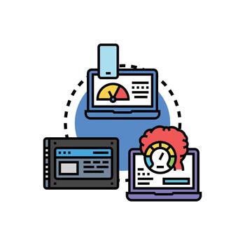 Computing device hardware performance benchmark indicators vector